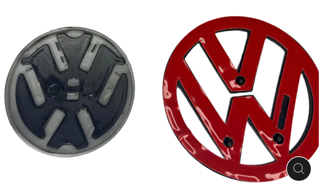 VW Scirocco Facelift (2014–2017) Badges – Gloss Black Front & Rear Emblems