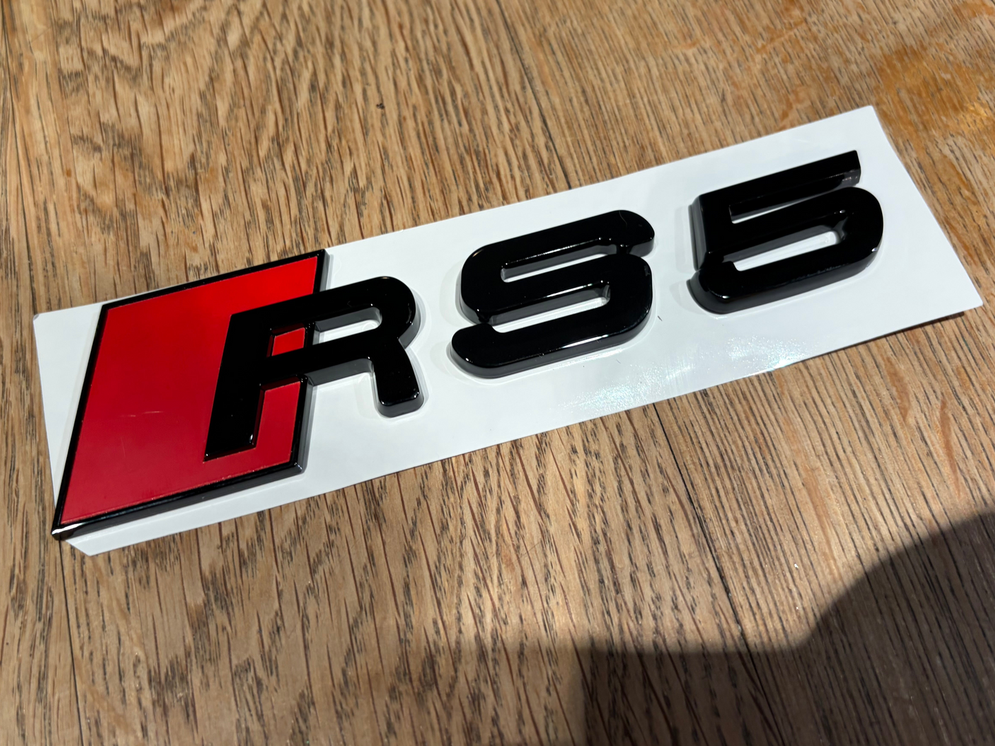 Audi RS5 Gloss Black Rear Boot Badge Emblem | Replacement | B8 B8.5 F5 (8T 8W) 2010–Present
