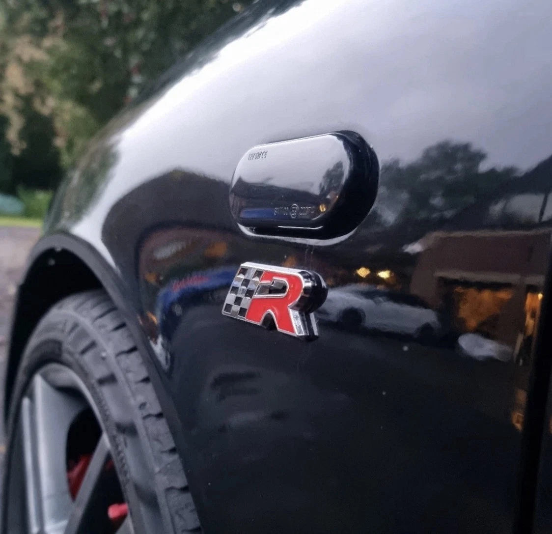 Cupra MK1 2x Side Wing Badges Pair 3M Backed Emblems