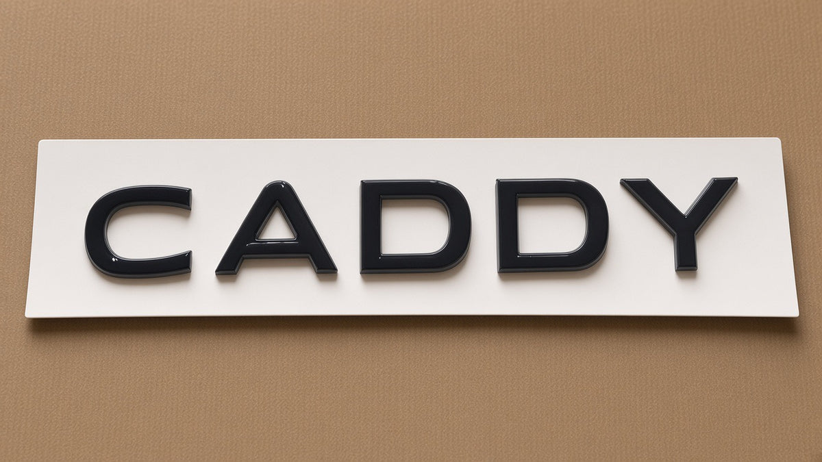 VW Caddy MK5 Rear Badge Gloss Black – 2020+ Boot Tailgate Emblem