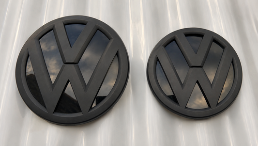 Volkswagen Caddy MK4 Front & Rear Badge Set Matt Black OEM Style Emblems 2015–2020