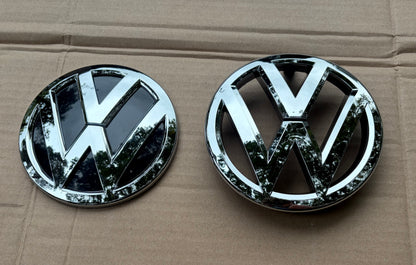 VW Caddy Mk3.5 Chrome Front & Rear Badges Set Replacement 2010-2015