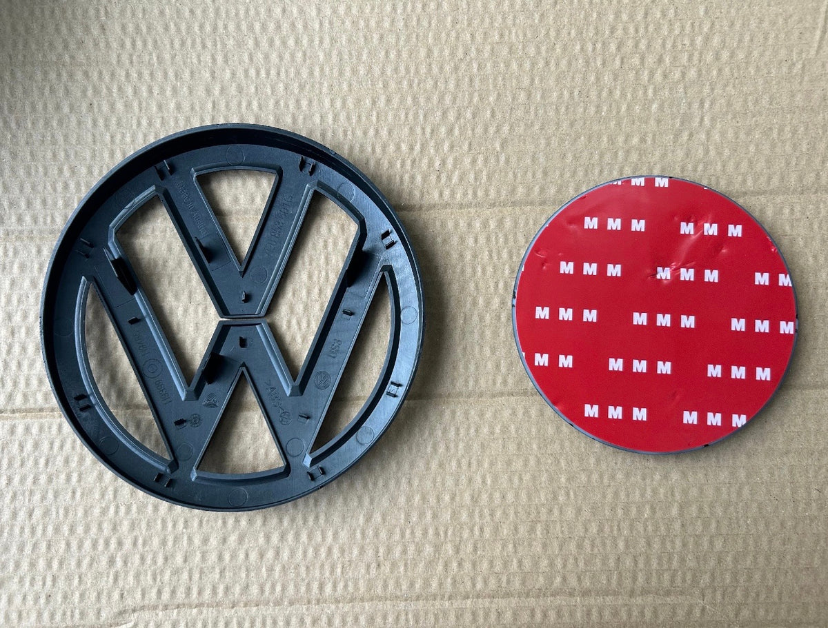 VW Transporter T6 T6.1 Gloss Black Front & Rear Badge Set