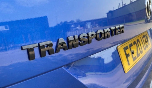VW Transporter T5 T6 Gloss Black Rear Badge – OEM Style