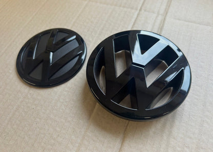 VW Golf Mk5 Gloss Black Badges Front & Rear Set GTI GTD TDI R NEW