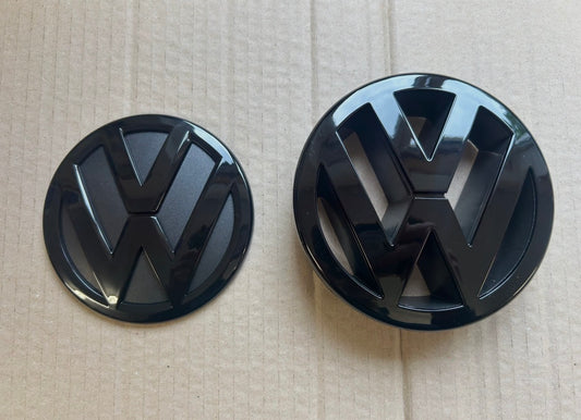 VW Golf Mk5 Gloss Black Badges Front & Rear Set GTI GTD TDI R NEW
