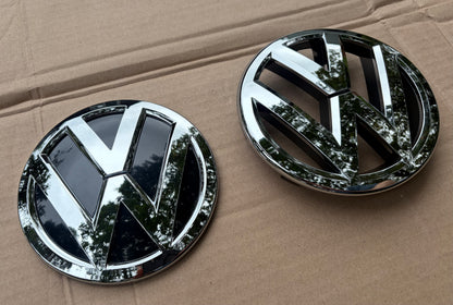 VW Caddy Mk3.5 Chrome Front & Rear Badges Set Replacement 2010-2015