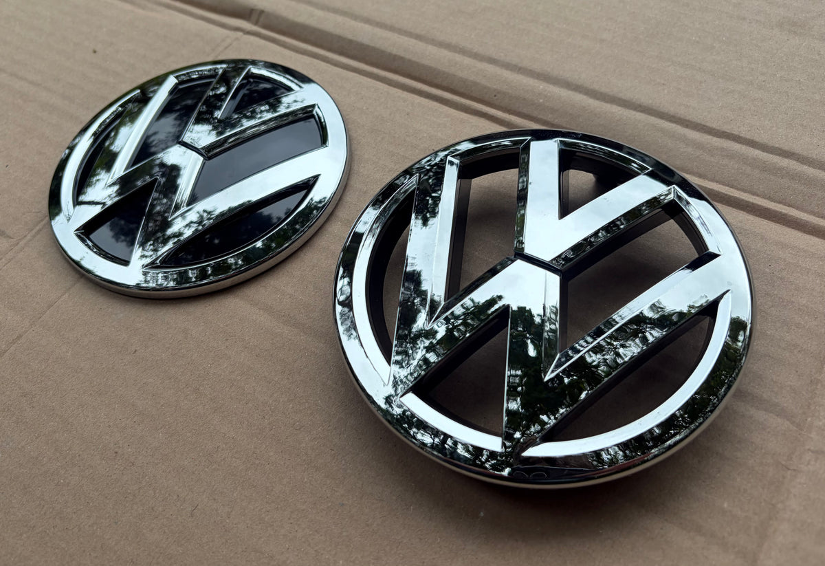 VW Caddy Mk3.5 Chrome Front & Rear Badges Set Replacement 2010-2015
