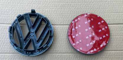 Volkswagen Caddy MK3 MK3.5 Gloss Black Badge Set – Front Grille & Rear Emblem