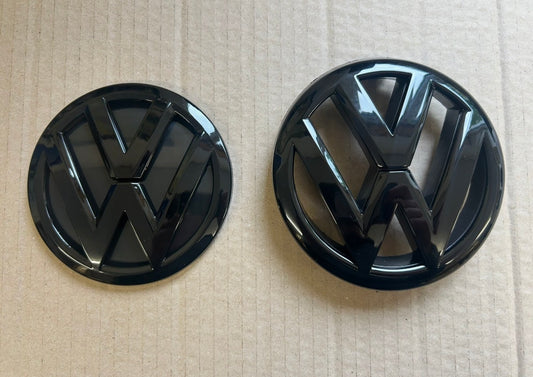 VW Golf Mk6 Gloss Black Badges Front & Rear Set GTI GTD TDI R Style NEW