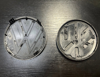 VW Golf MK7.5 Non-ACC Gloss Black Badges Front & Rear Emblems Genuine Fit