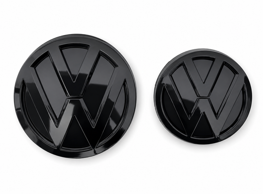 VW Golf MK7.5 Non-ACC Gloss Black Badges Front & Rear Emblems Genuine Fit GTD R GTI TCR