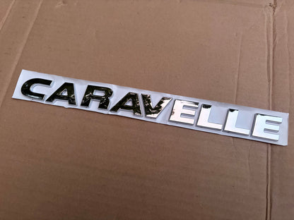 VW Caravelle Rear Badge Chrome T5 T5.1 T6 T6.1 2003-2024 Tailgate Emblem