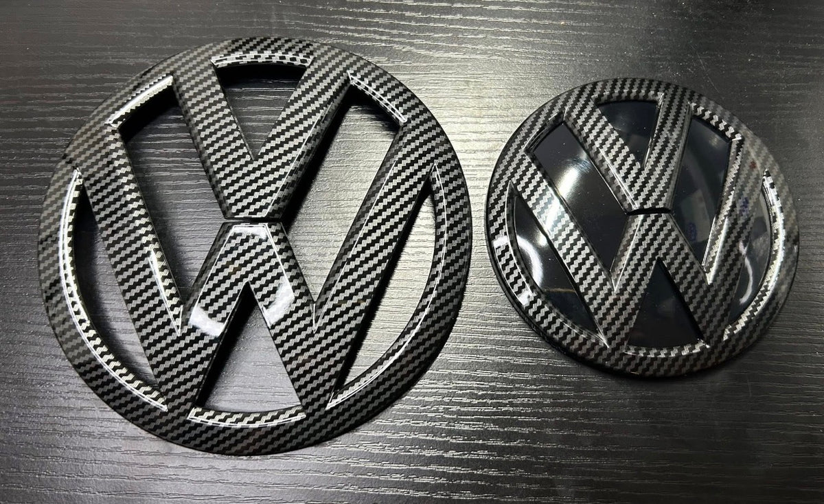 VW Transporter T6 T6.1 Carbon Style Front & Rear Badges Emblems