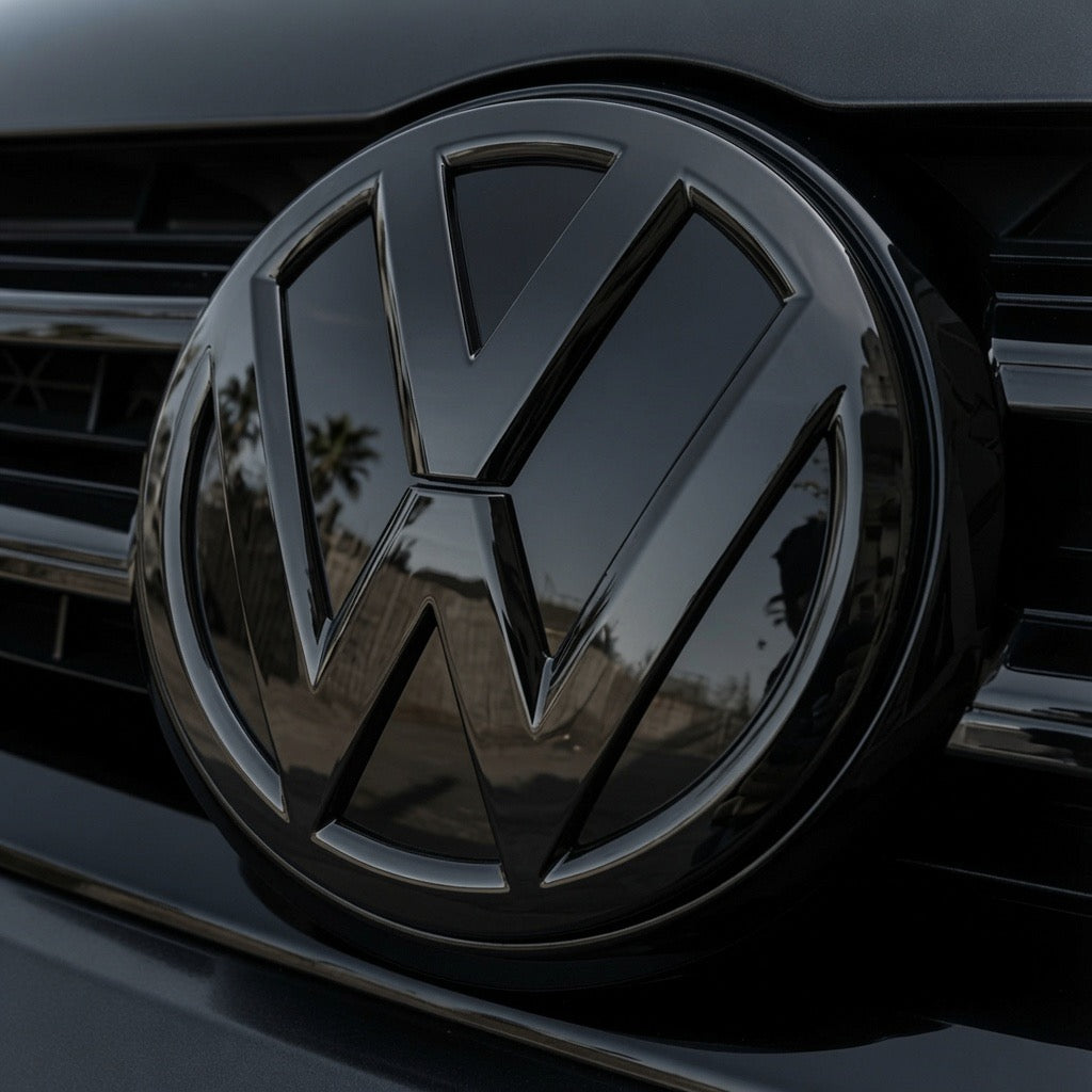 VW Caddy MK4 Front Grille Badge Gloss Black (Non-ACC) 2015-2020 OEM Style