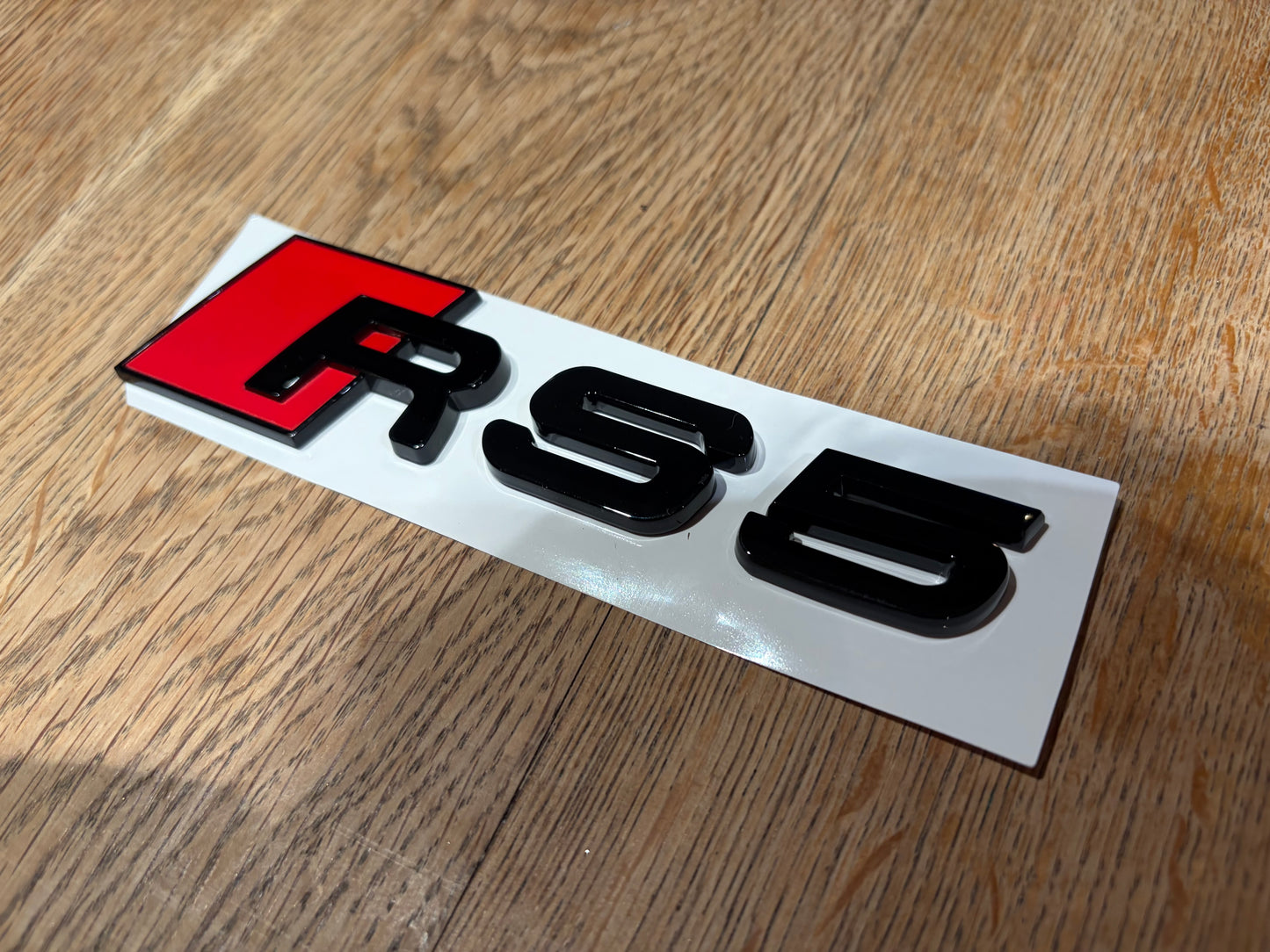 Audi RS5 Gloss Black Rear Boot Badge Emblem | Replacement | B8 B8.5 F5 (8T 8W) 2010–Present