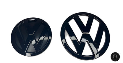 VW Scirocco Facelift (2014–2017) Badges – Gloss Black Front & Rear Emblems