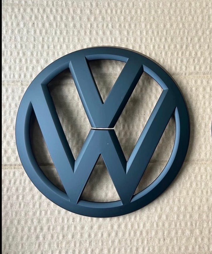 VW Transporter T6 T6.1 Front Badge Matt Black Grille Emblem Replacement