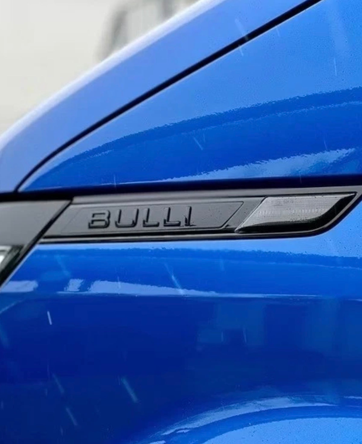 VW Transporter T6.1 Bulli Front Wing Badges Left & Right Gloss Black 2019-2024