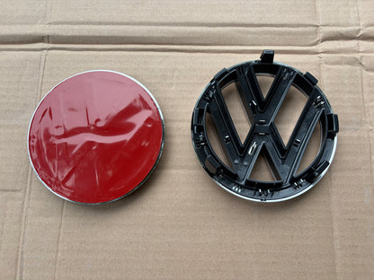VW Caddy Mk3/Mk3.5 Gloss Black Rear Badge & CADDY Emblem Set