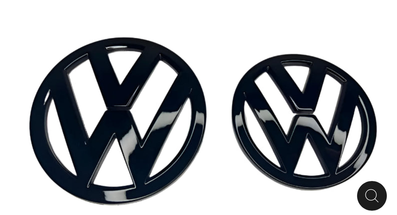 VW Scirocco Pre-Facelift (2008–2014) Badges – Gloss Black Front & Rear Emblems