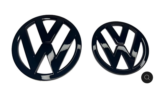 VW Scirocco Pre-Facelift (2008–2014) Badges – Gloss Black Front & Rear Emblems