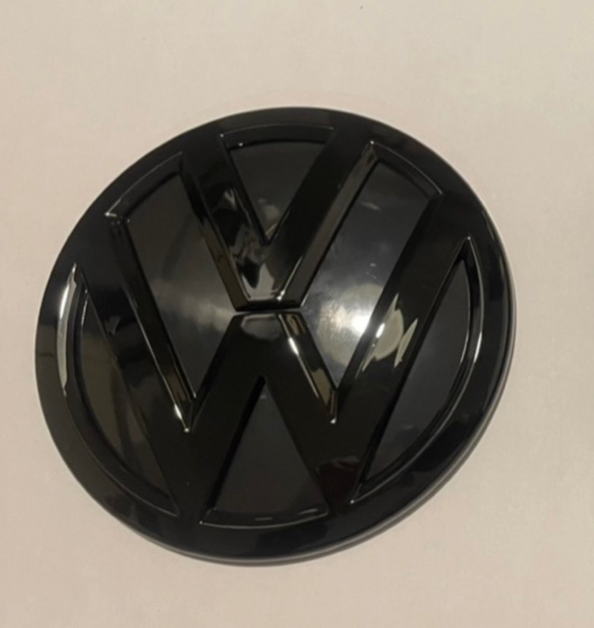 VW Caddy Mk3 Mk3.5 Rear Tailgate Badge Gloss Black 110mm Emblem 2004-2015