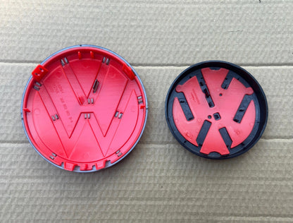 VW Golf MK7.5 Non-ACC Gloss Black & Red Front & Rear Emblems Badges