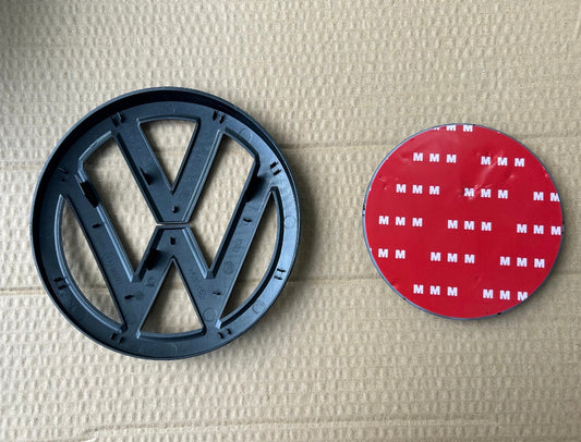 Matte Black T6 Transporter Badges – Front & Rear Emblems, Genuine Fit