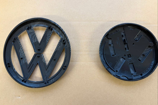 VW Golf MK7 Carbon Badges Emblems Front & Rear Full Set